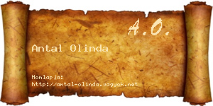 Antal Olinda névjegykártya