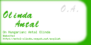 olinda antal business card